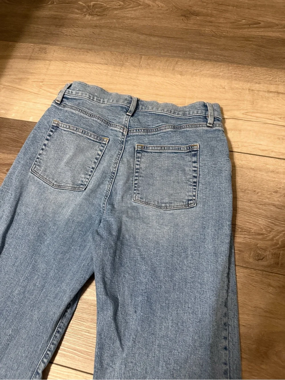 LOFT Light Blue Wide-Leg Jeans